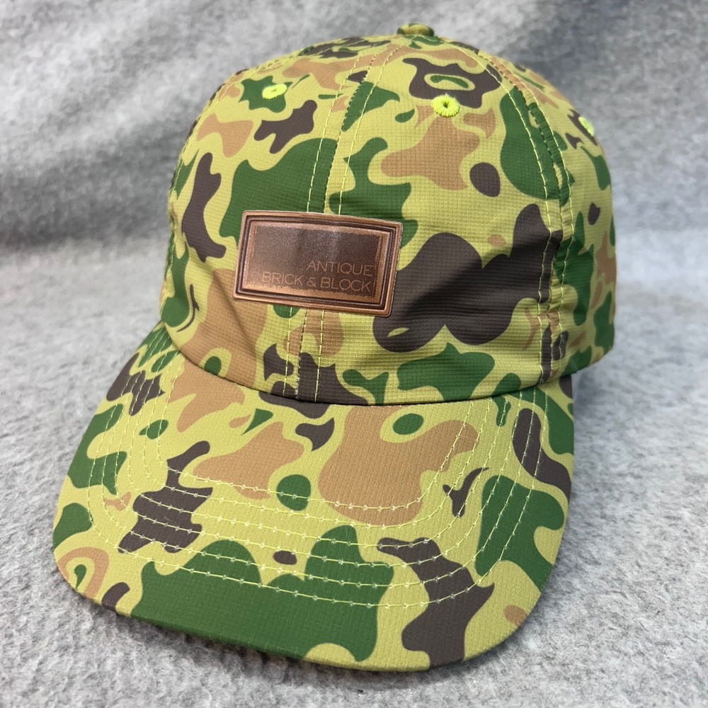 Antique Brick & Block Mens Green Imperial Camo Performance Hat OSFA